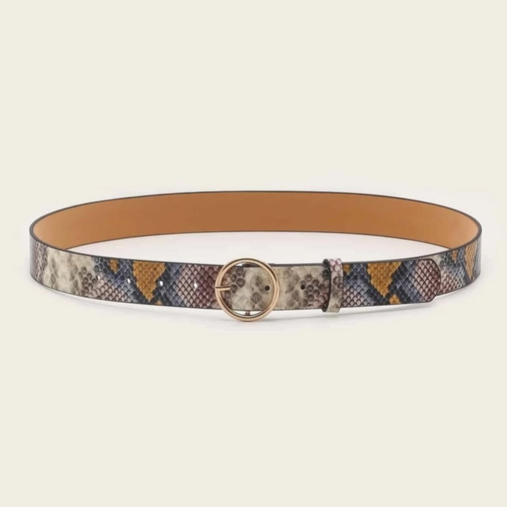 RESTOCKED Snakeskin O-Ring Belt - Picture 2 of 3